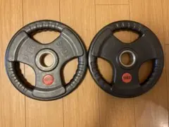 オリンピックラバープレート10kg2枚　アイロテック ivanko