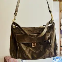 【Rose bad】ライトブラウンレザー ショルダバッグ2way 格安美品　M