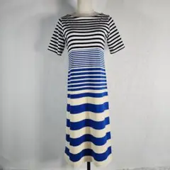 極美品 MARNI × UNIQLO ストライプワンピース 膝下丈 綿 S