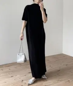 wee9sデイリーデイリースーパーストレッチプリーツワンピース