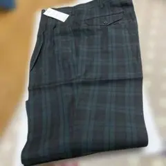 チェック柄 ポリエステル スラックス 85/91くらい
