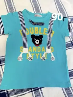 DOUBLE.B 水色 Tシャツ 90サイズ