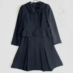 美品✨ユキコハナイ ブラックフォーマル セットアップ ワンピース 礼服 喪服 M