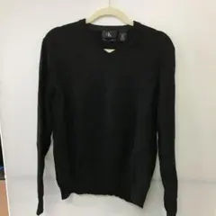 SH93 Calvin Klein ニット M ブラック 古着
