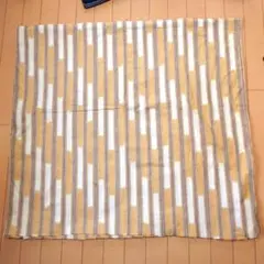 コットン生地 イエローとホワイトのストライプ約6.6m×90cm