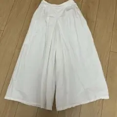 【美品】Vent d'ouest ヴァンドゥエスト　ホワイト ワイドパンツ 38