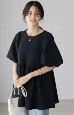 AMERICAN HOLIC Tシャツ ブラック 半袖 夏 シンプル 綺麗め