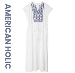 新品　AMERICAN HOLIC アメリカンホリック　刺繍　ロングワンピース
