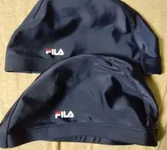 バラ可　FILA フィラ　水泳帽　 ネイビー　 F　２枚セット　新品未使用
