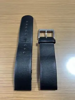 MONDAINE ブラックレザーベルト 20mm