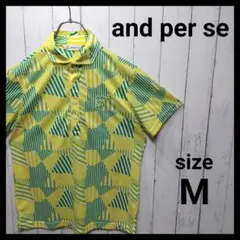 【and per se】 Patterned Polo Shirt　E519