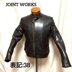 【羊革】JOINT WORKS レザージャケット 黒 M コーチジャケット 本革 n1045_s01.jpg