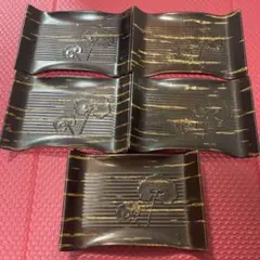 桜皮細工 5枚 皿