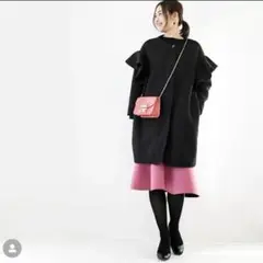 neige フリルコート ブラック 値下げ不可