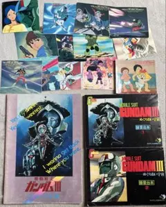 機動戦士ガンダムIII めぐりあい宇宙 録音台本　ステッカー　切り抜きまとめ売り