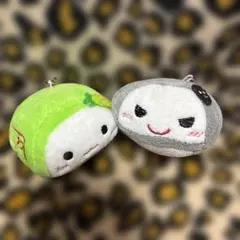 かまぼこさん　わさび　黒ゴマ　ぬいぐるみ　マスコット　クリーナー