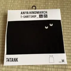 ユニクロ　アニヤハインドマーチ　M ノースリ T4TANK リブタンクトップ