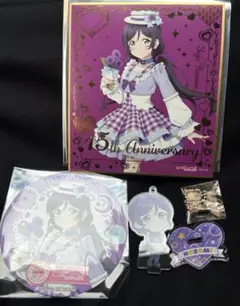 ラブライブ　GiGO コラボカフェ 東條希　μ's 箔押し　色紙　アクキー