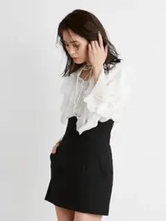 【正規品】SNIDEL ハイウエストスカショーパン BLACK 1サイズ