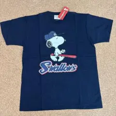 新品タグ付き　半袖Tシャツ スヌーピー　ヤクルトスワローズ　ネイビー