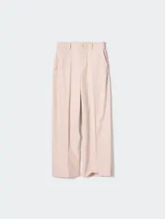 ユニクロ　ワイドチノパンツ　ピンク　 Mサイズ