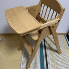 ☆美品☆ 山崎木工 ハイチェア 腰ベルト付