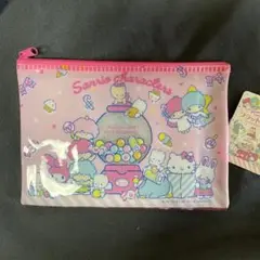 サンリオキャラクターズ　ナイロンフラットポーチ