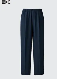 UNIQLO C 感動タックパンツ　ユニクロC　ネイビー　L