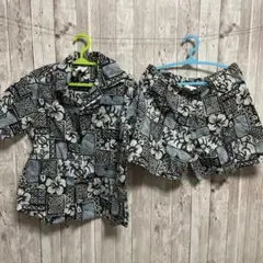 甚平　5-6歳　ハワイ　上下セット　アロハシャツ