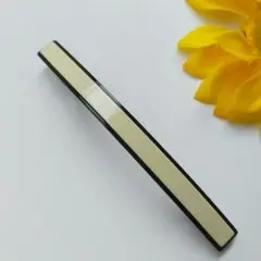 エレガントバレッタ　ホワイト　アセテート　10.4cm/1cm　NO.23