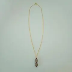 スモーキークォーツ風ビーズ ネックレス