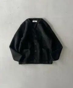 OUR LEGACY Cardigan "BLACK MOHAIR"