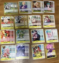 ワンピースカード受け継がれる意志　 R以下黄色デッキ4コンセット
