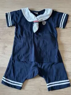 petit mai セーラー襟 ネイビー ショートパンツセット　80