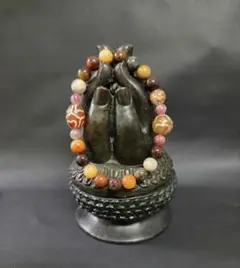 841　天珠　寶瓶　亀甲長壽蓮花　dzibeads　福禄寿　ブレスレット　！