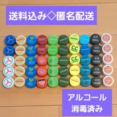 ペットボトルキャップ50個 カラフル 工作材料 ハンドメイド リメイク 自由研究