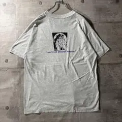 90s USA製 メッセージ　tシャツ 企業　両面　アート　イラスト　XL