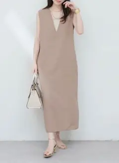 【未使用タグ付】natural couture ワンピース ジャンパースカート