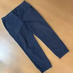 ユニクロ　ネイビー ストライプ カジュアルパンツ　サイズＭ