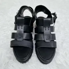 【美品】グルカサンダル　ブラック　38