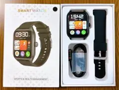 スマートウオッチ 日本語対応 Bluetooth 多機能 ブラック 新品 大特価