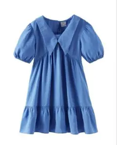 ZARA kids164 ワンピース 青　新品タグ付き