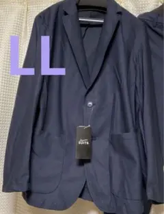 新品未使用　AOKI アオキ　洗えるストレッチ　 パジャマスーツ　ネイビー　LL