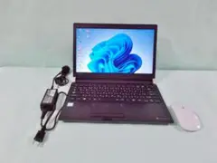 TOSHIBA モバイルノートPC ブラック 本体 マウス付き（14）