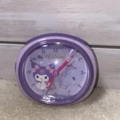 Kuromi キャラクター掛け時計 パープル