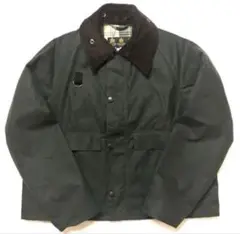 BARBOUR SPEY JACKET WAX SAGE size M