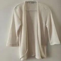 AFTERNOONTEA WARDROBE ホワイト　白　7分丈　カーディガン編