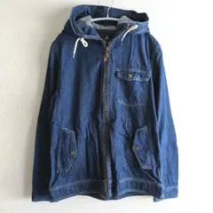 grn／デニムカバーオール Мサイズ