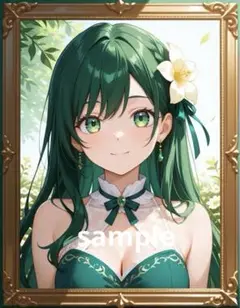 AIイラスト　美女 L版サイズ 1点物 A37