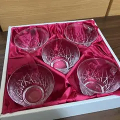 HOYAクリスタル　冷茶碗　5個セット
